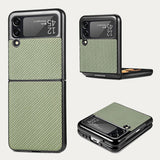 2022 Samsung ZFlip3 Carbon Fiber Folding Screen Phone Case Cover
