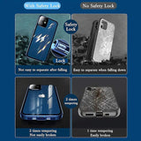 iPhone Metal Frame Double Sided Protective Glass Magnetic Case