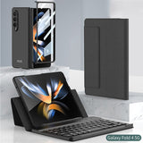 Samsung Z Fold3/4 Bluetooth Keyboard Business Pure Leather Case
