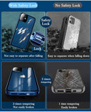 Magnetic Double-Sided Tempered Glass Cell Phone Case for the iPhone Series