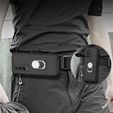Samsung Z Fold 3 Mobile Phone Case Armor Military Anti-Fall Hanging Waist Bag Cover