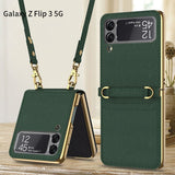Samsung Z filp3 Phone Case Creative Diagonal Mirror  Folding Protective Cover