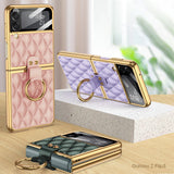 Suitable For Samsung Zflip3 Small Fragrance Wind Ring Phone Case