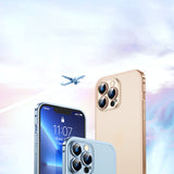 Suitable For iPhone13 Mobile Phone Shell Metal Frame Lens Film Frosted Luban Buckle Protective Case