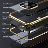 Magnetische Doppelseitige Handyhülle Aus gehärtetem Glas für das iPhone 13-Serie