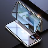 Magnetic Double-Sided Tempered Glass Cell Phone Case for the iPhone Series