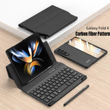 Samsung Z Fold3/4 Bluetooth Keyboard Business Pure Leather Case