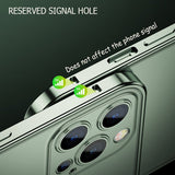 Metal Frame Transparent Magnetic Phone Case for iPhone 14/15
